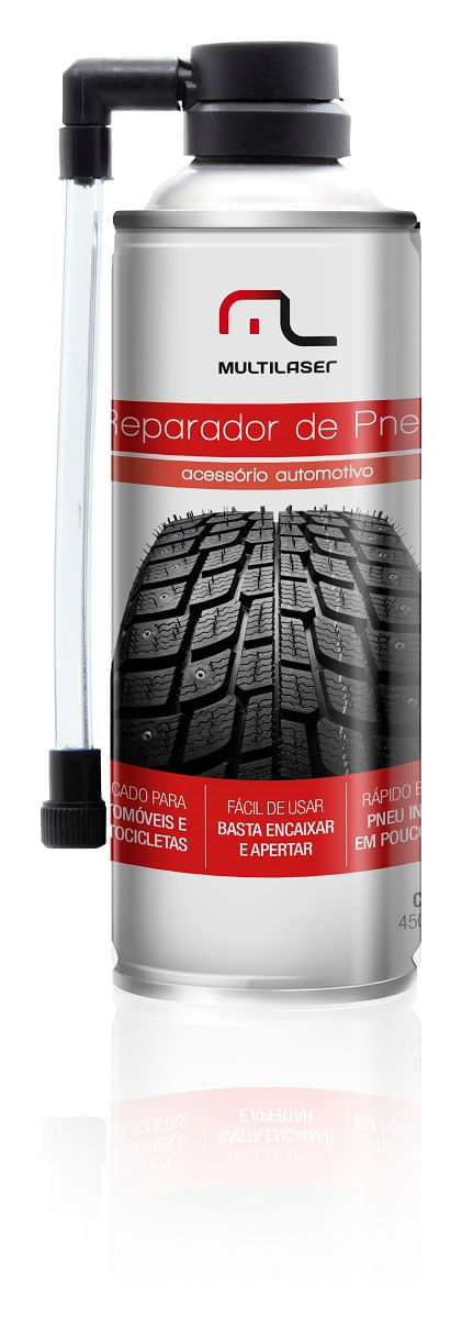 Encontraproduto.com.br - Reparador De Pneus Multilaser Para Emergencias Unica Utilizacao - AU400