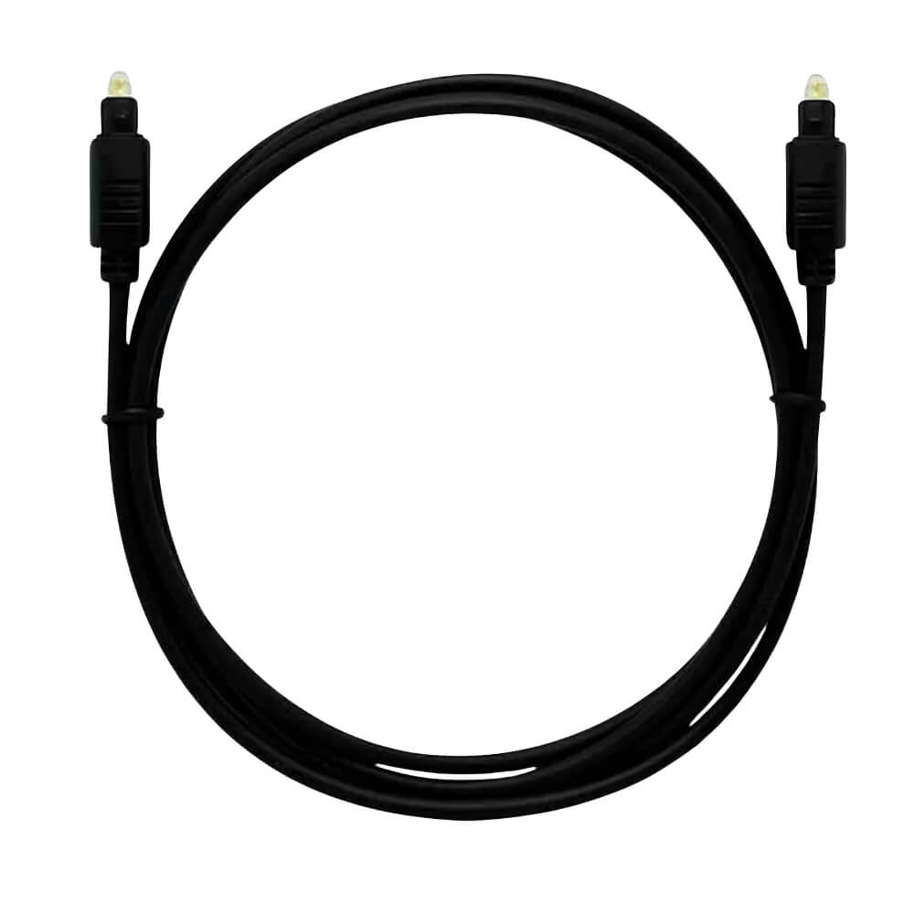 Encontraproduto.com.br - Cabo Óptico Áudio Digital Toslink 2 Metros 4mm Premium Quality