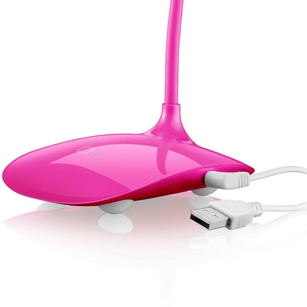 Encontraproduto.com.br - Luminária Led Usb 3 Níveis De Luz Rosa Multilaser - AC273