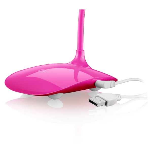 Encontraproduto.com.br - Luminária Led Usb 3 Níveis De Luz Rosa Multilaser - AC273