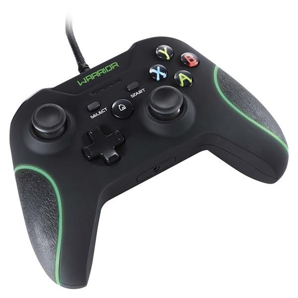 Encontraproduto.com.br - Controle Gamer Warrior PC/XBOX360 com Fio - JS079