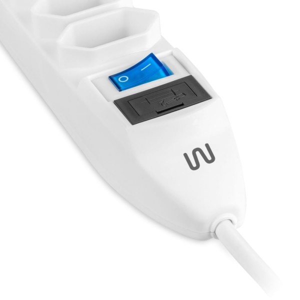 Encontraproduto.com.br - Filtro de Linha com 5 Tomadas Branco WI300 Multilaser