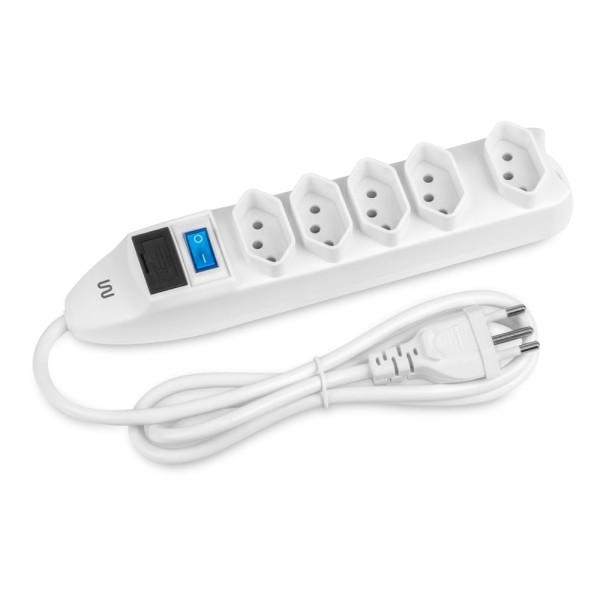 Encontraproduto.com.br - Filtro de Linha com 5 Tomadas Branco WI300 Multilaser