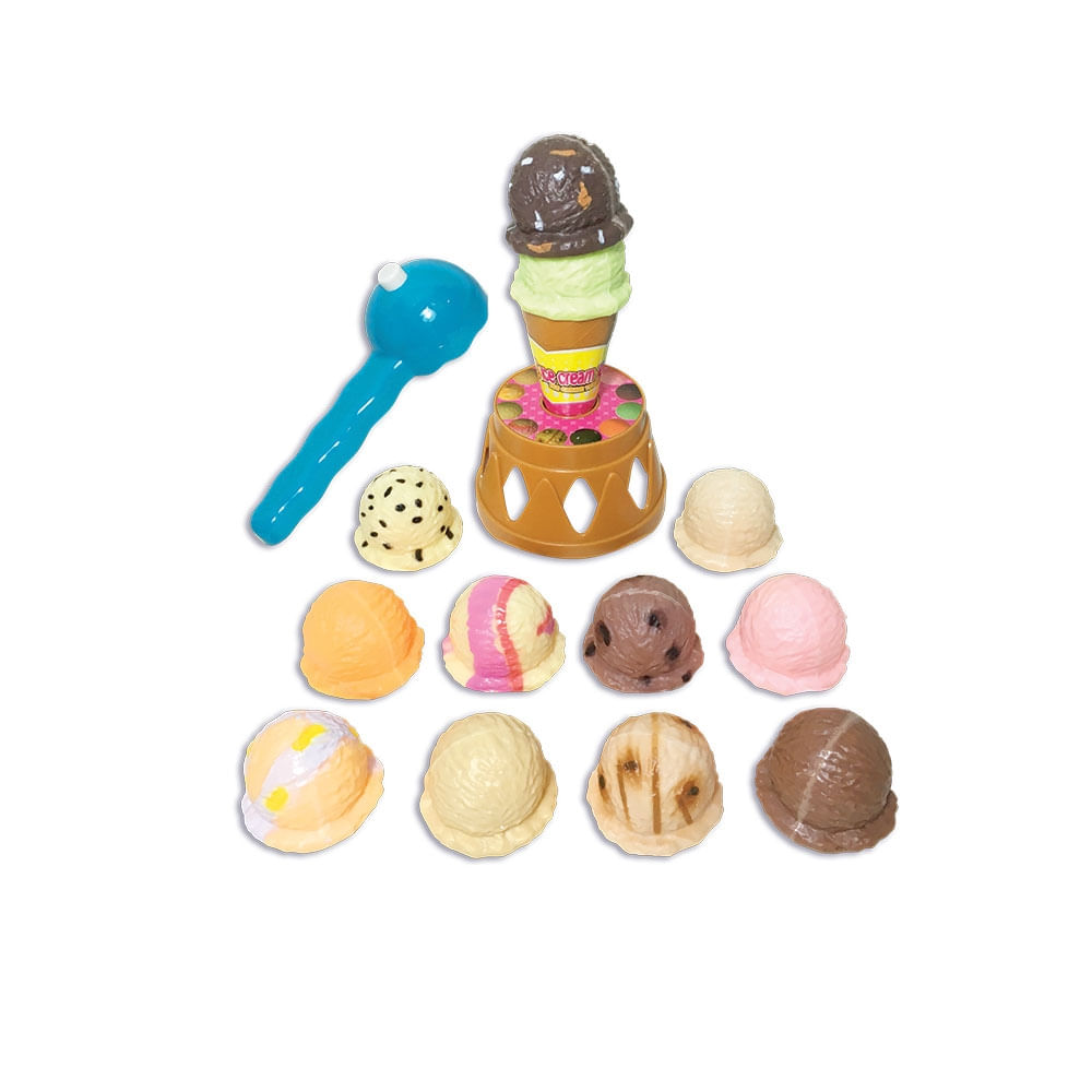 Encontraproduto.com.br - Creative Fun Torre de Sorvete Colorido Multikids - BR645
