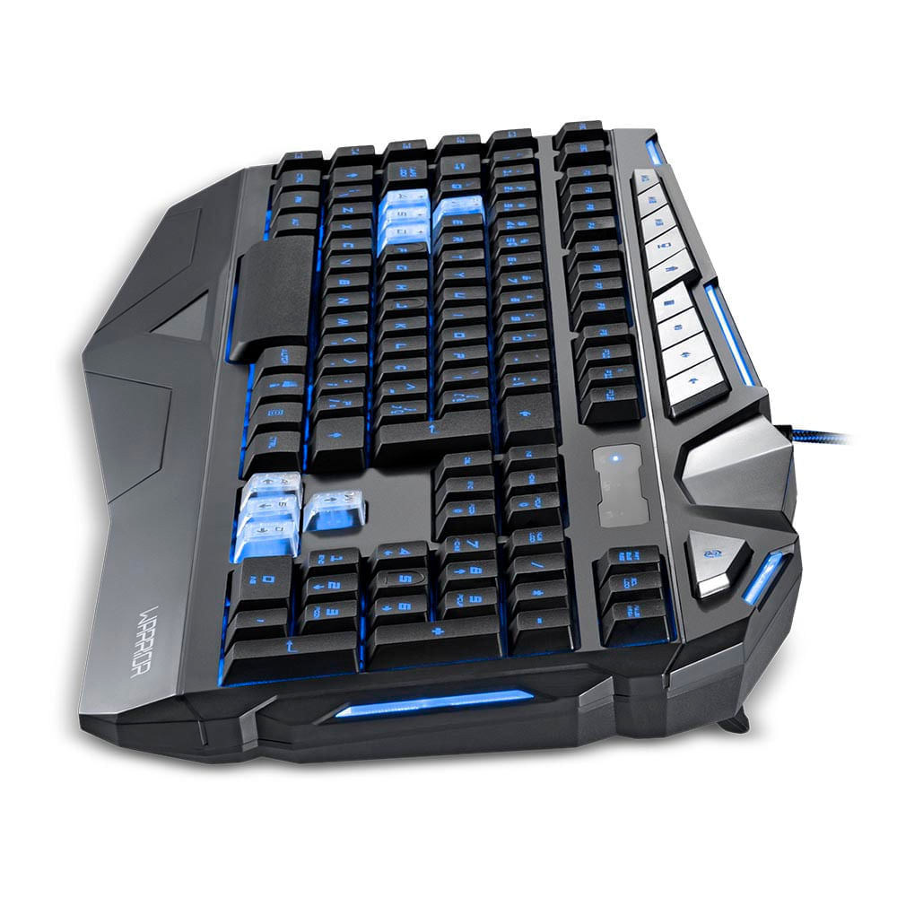 Encontraproduto.com.br - Teclado Gamer Multimídia Usb Macro Warrior - Tc209 Tc209