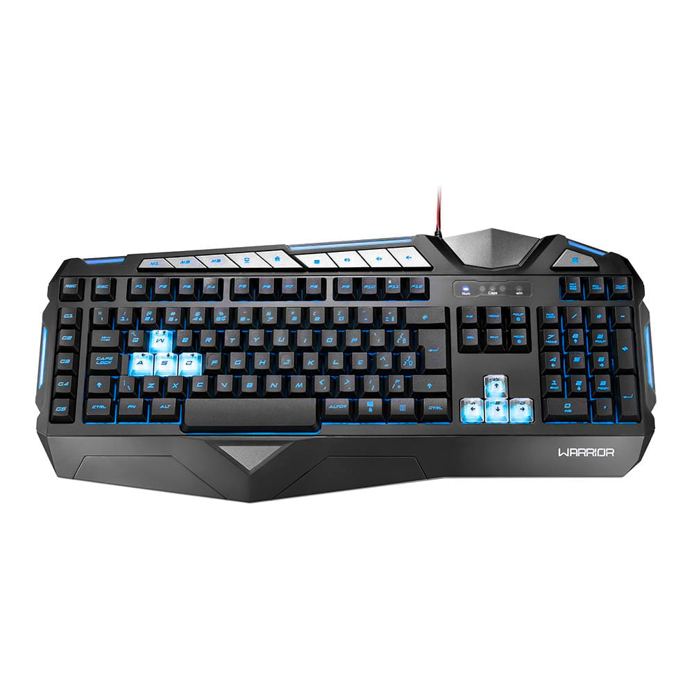 Encontraproduto.com.br - Teclado Gamer Multimídia Usb Macro Warrior - Tc209 Tc209
