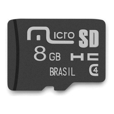 Cartão de Memória Classe 4 8GB Preto Multilaser - MC141
