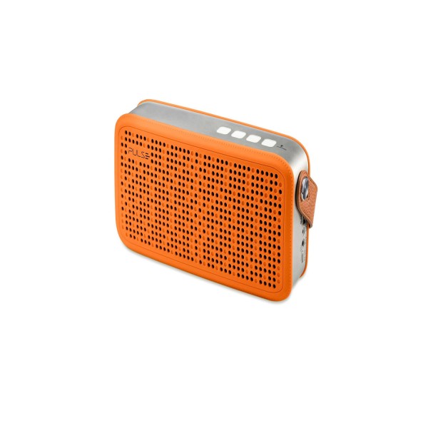 Encontraproduto.com.br - Caixa de Som Bluetooth Hands Free Pulse Laranja - Multilaser