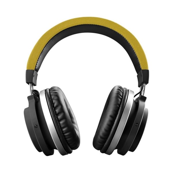 Encontraproduto.com.br - Fone De Ouvido Bluetooth Large Amarelo Pulse Multilaser PH233