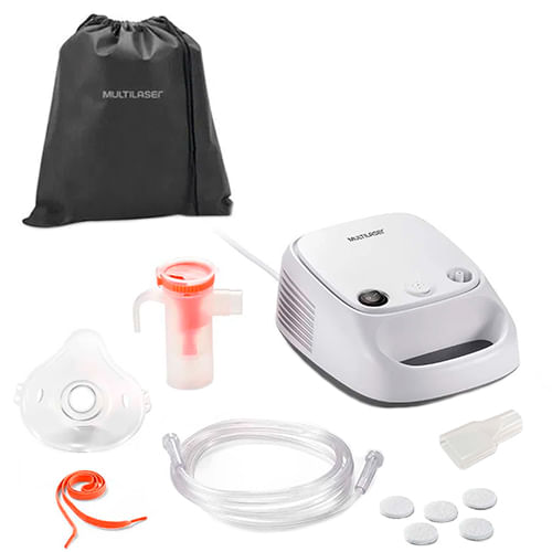 Encontraproduto.com.br - Inalador Compressor - NebPlus - Bivolt - Multilaser Saúde - HC110