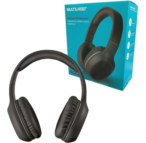 Fone De Ouvido Pop Bluetooth P2 Preto Multilaser - PH246