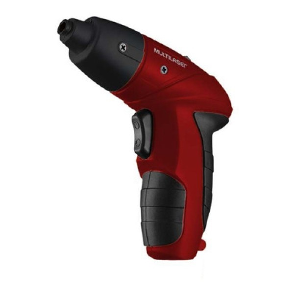 Encontraproduto.com.br - Parafusadeira Elétrica Multilaser Bivolt LED e Kit com 11 Bits Vermelho - HO031