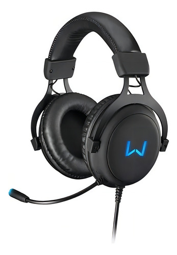 Headset Gamer Warrior Volker USB 7.1 3D Surround Sound LED Azul - PH258