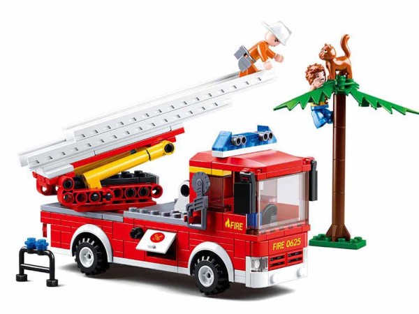 Encontraproduto.com.br - Blocos De Montar Caminhão De Bombeiro Com Escada Multikids Br822