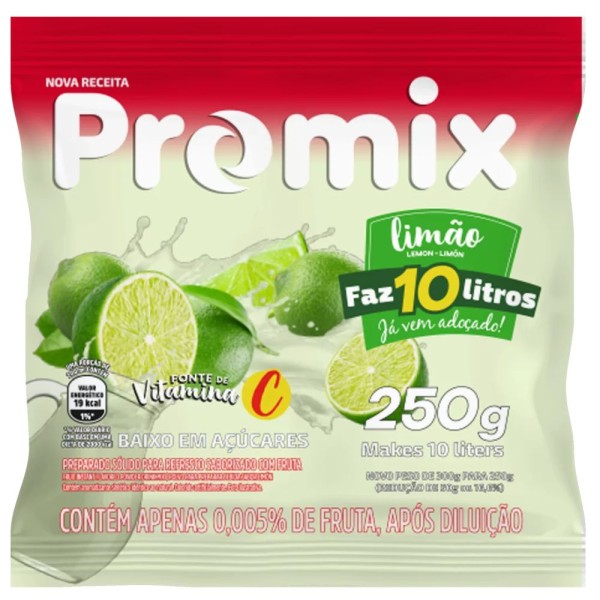 Refresco em Pó PROMIX Limão 250G