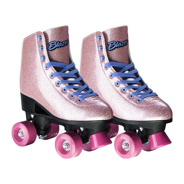 Encontraproduto.com.br - Patins Rollers 4 You  Rosa Com Glitter Multikids  BR926