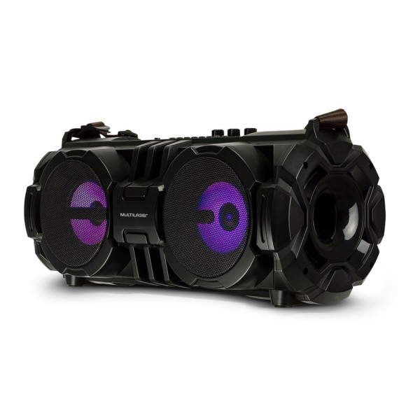 Encontraproduto.com.br - Caixa De Som Multilaser Bazooka Bluetooth 100W Rms Preta - SP302