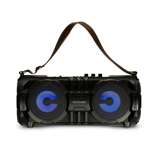 Encontraproduto.com.br - Caixa De Som Multilaser Bazooka Bluetooth 100W Rms Preta - SP302