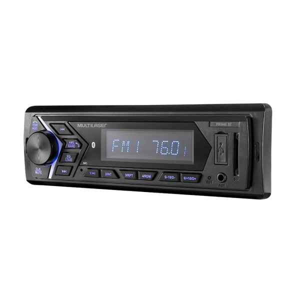Encontraproduto.com.br - Som Automotivo Multilaser Prime 1 Din Bluetooth LCD 4x45W RMS  - P3337