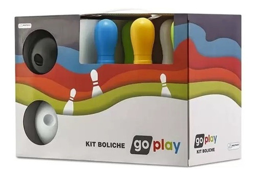 Kit de Boliche com 6 Pinos MULTIKIDS