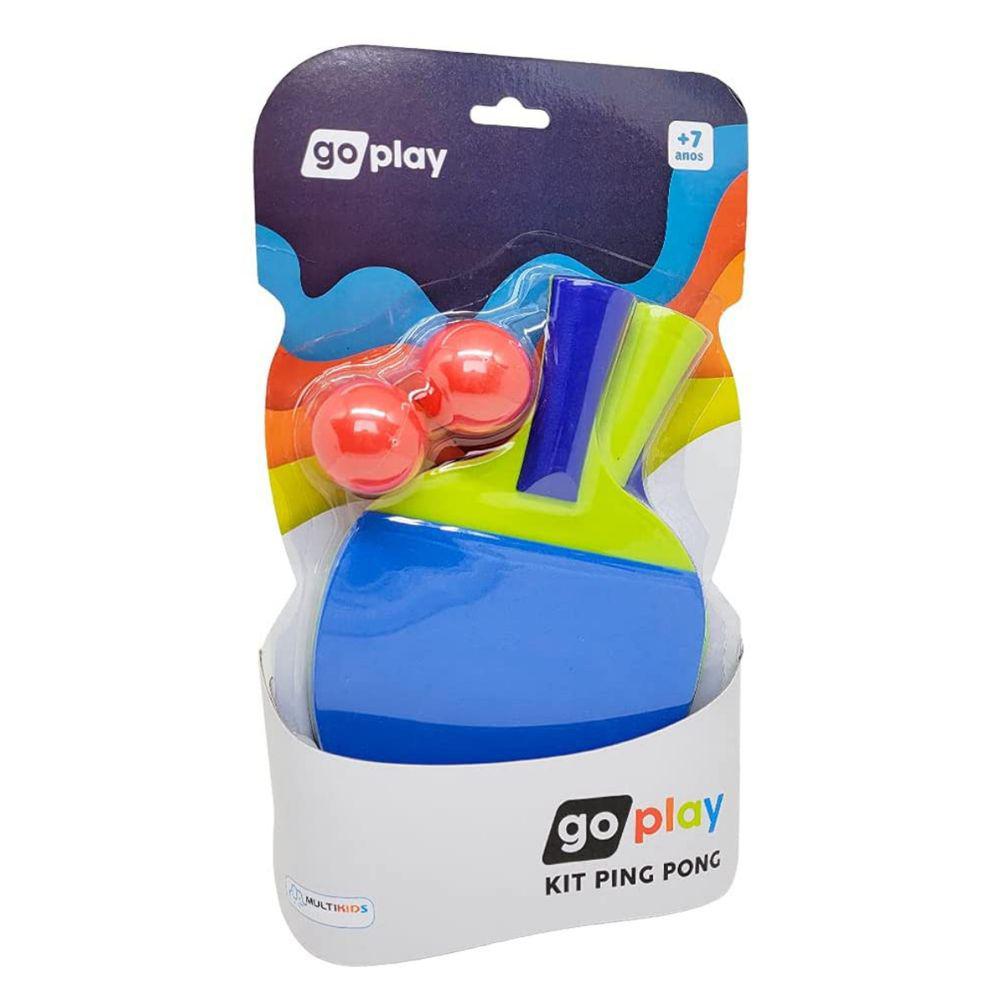Encontraproduto.com.br - Go Play Kit Ping Pong Infantil Com 2 Raquetes e Bolinha Multikids - BR950