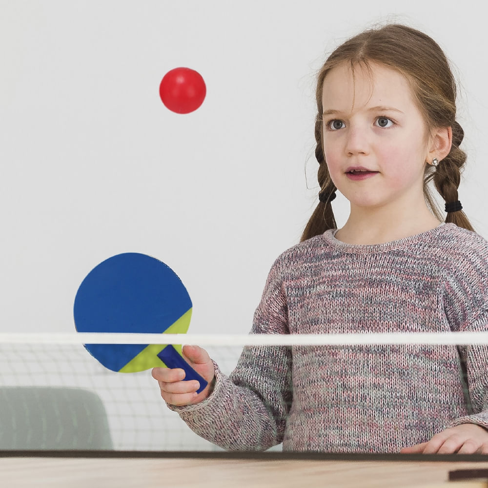 Encontraproduto.com.br - Go Play Kit Ping Pong Infantil Com 2 Raquetes e Bolinha Multikids - BR950