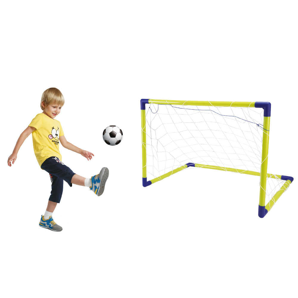 Encontraproduto.com.br - Go Play Kit Futebol com Bola Trave de Gol e Bomba Indicado para +3 Anos Multikids - BR952