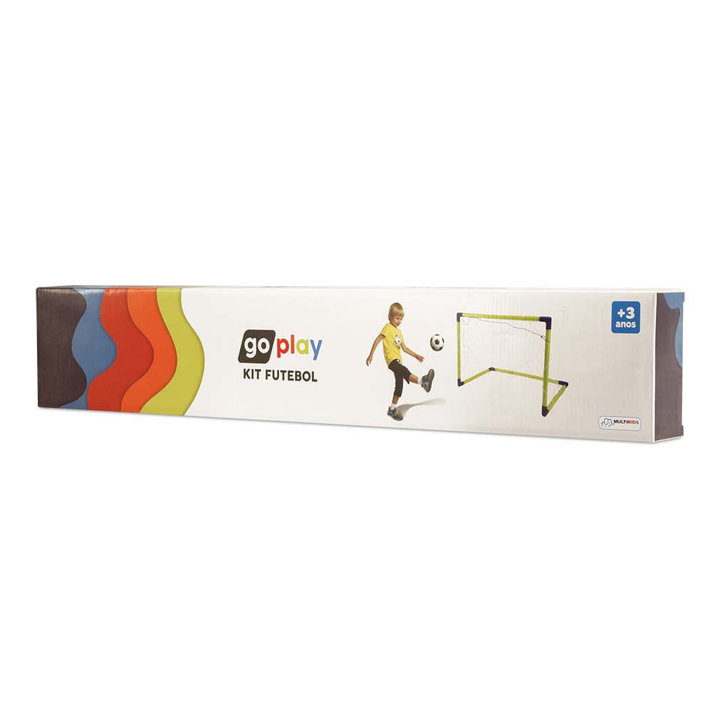 Encontraproduto.com.br - Go Play Kit Futebol com Bola Trave de Gol e Bomba Indicado para +3 Anos Multikids - BR952