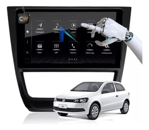 Encontraproduto.com.br - Central Multimídia Multilaser Evolve FIT S Tela 7 Pol Capacitiva 2Din Mp5 Mirror Link iOS Android 4x35W Bluetooth + FM + Cartão SD + USB + AUX - P3340