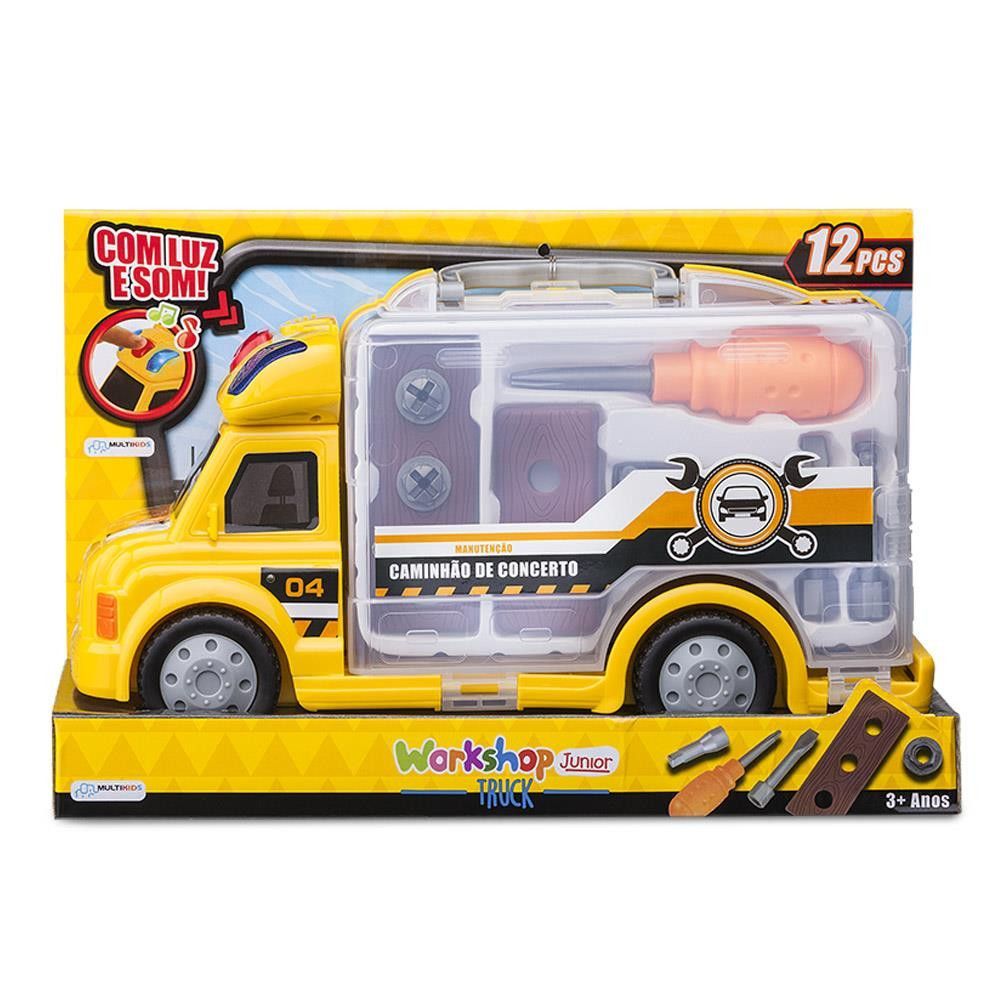 Workshop Junior Truck Construcao Br899 Amarelo 4*ag13