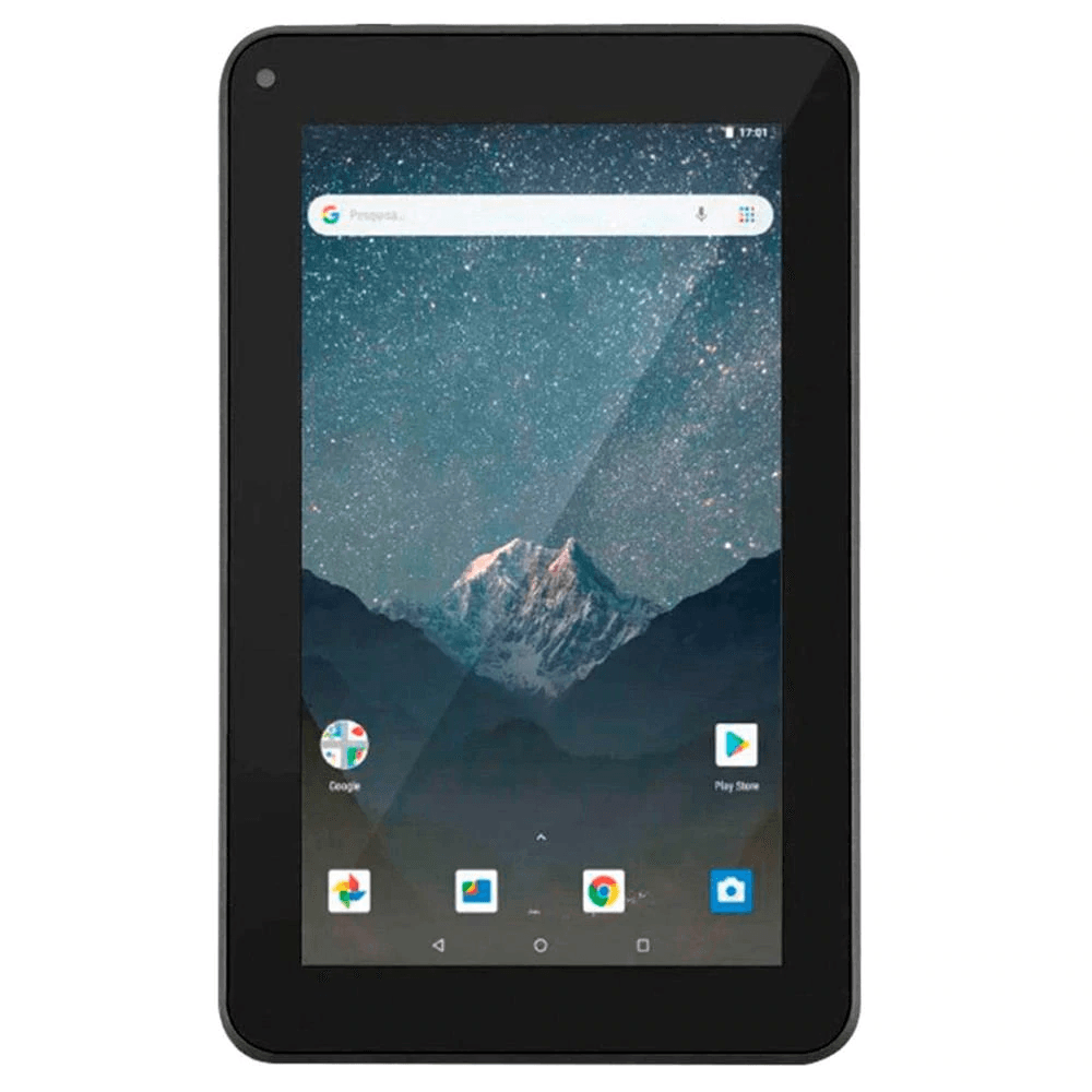 Encontraproduto.com.br - Tablet Multilaser M7S GO Wi-Fi 7 Pol. 16GB Quad Core Android 8.1 Preto - NB316X [Reembalado]