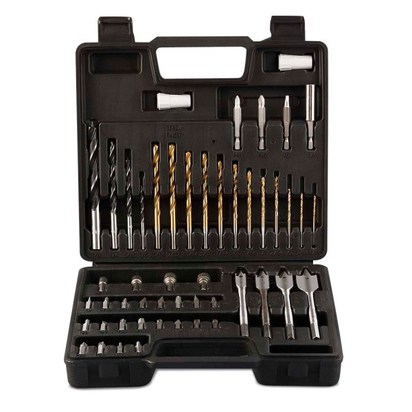 Encontraproduto.com.br - Superkit 20 Brocas 30 Bits Para Furadeiras E Parafusadeiras - 50 Acessórios Multi - HO062 HO062