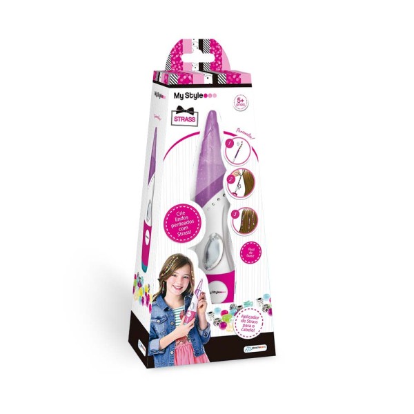 Encontraproduto.com.br - My Style Aplicador de Strass Indicado para +5 Anos Rosa Multikids - BR1115