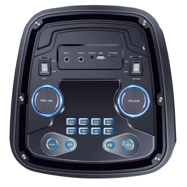 Encontraproduto.com.br - Caixa de Som Pulse Pulsebox Efeito de LED Bluetooth  AUX/ USB 1000W - SP359