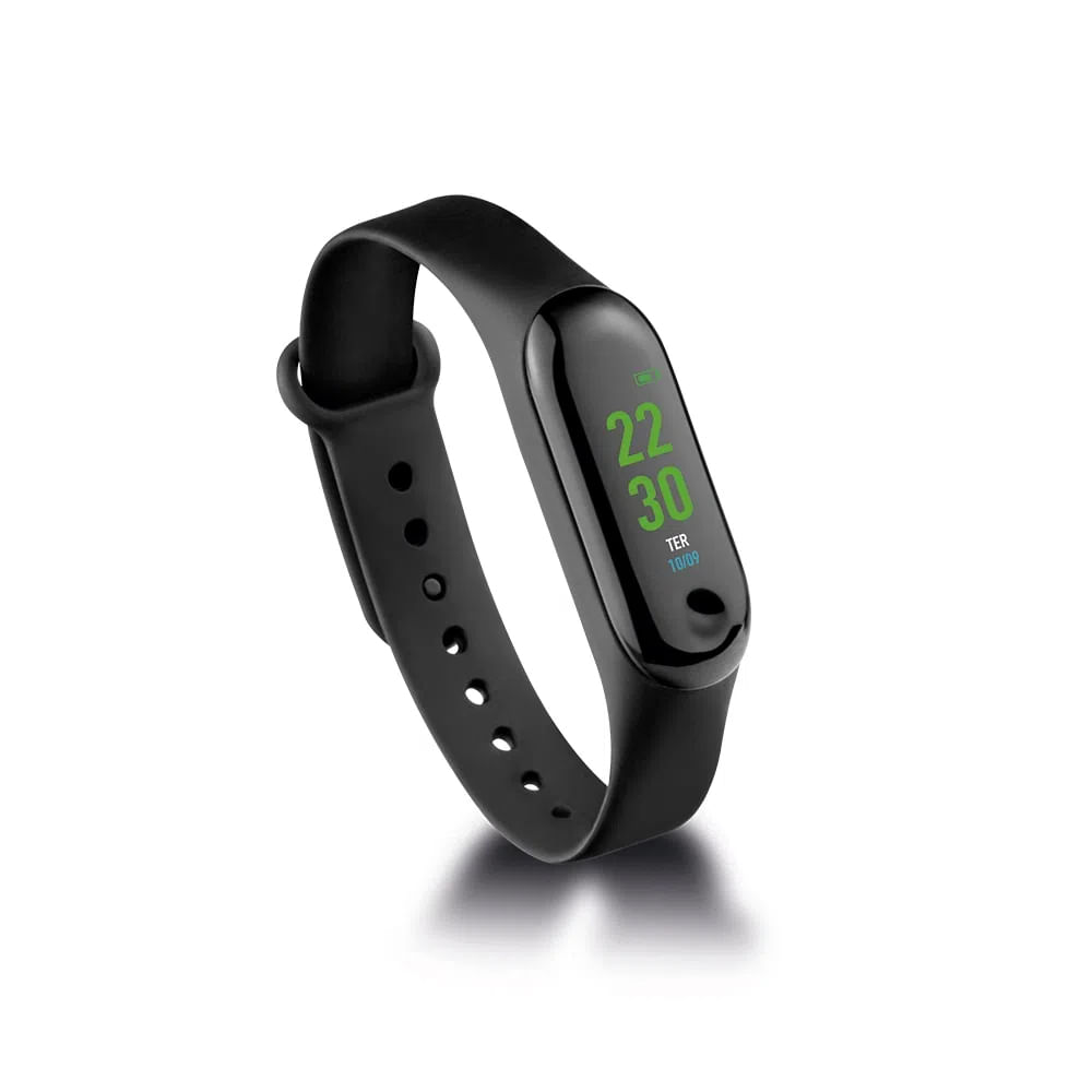 Encontraproduto.com.br - Relógio Smart Band Tóquio Atrio Android/IOS Preto - ES264
