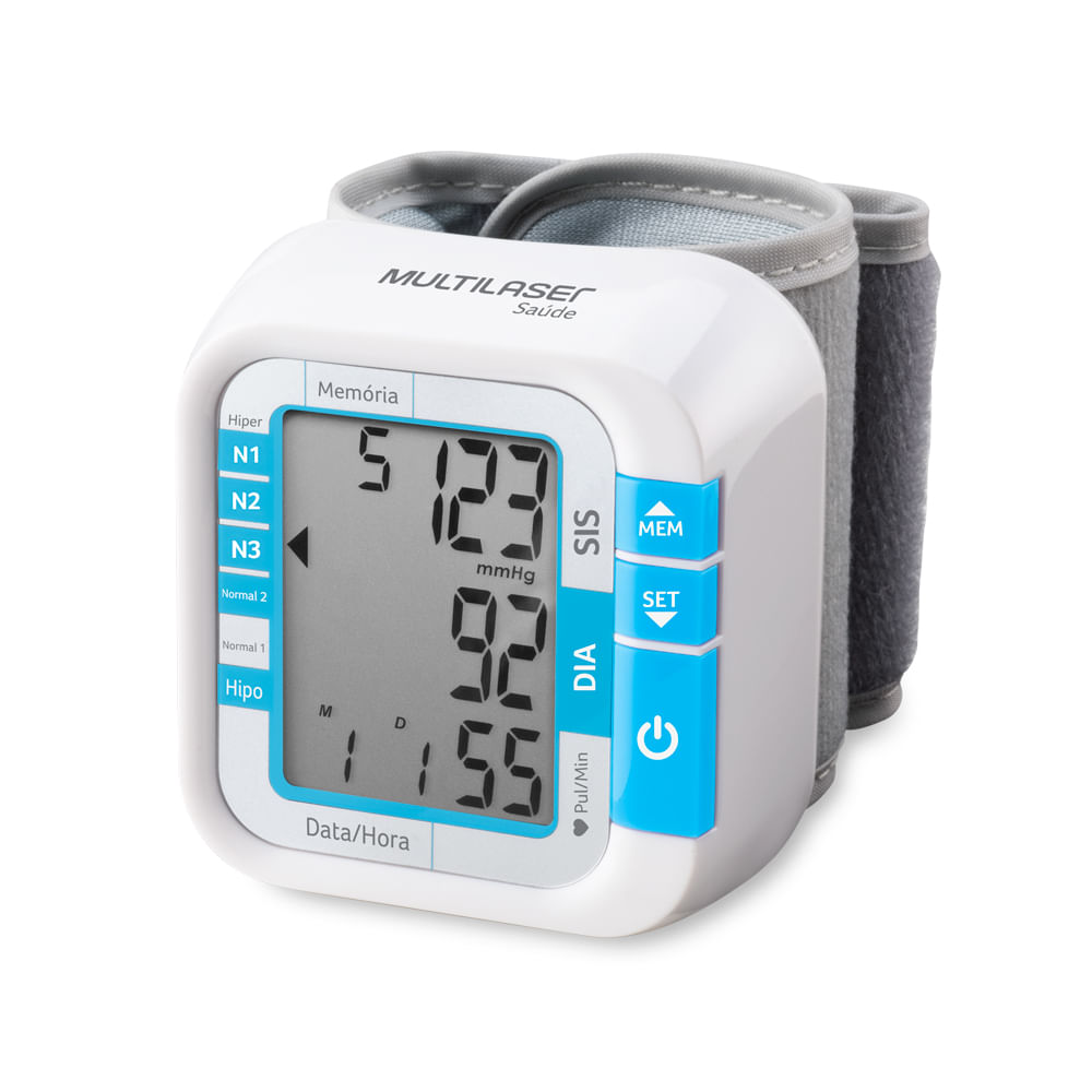 Encontraproduto.com.br - Monitor De Pressão Arterial de Pulso - Multilaser Saúde - HC204