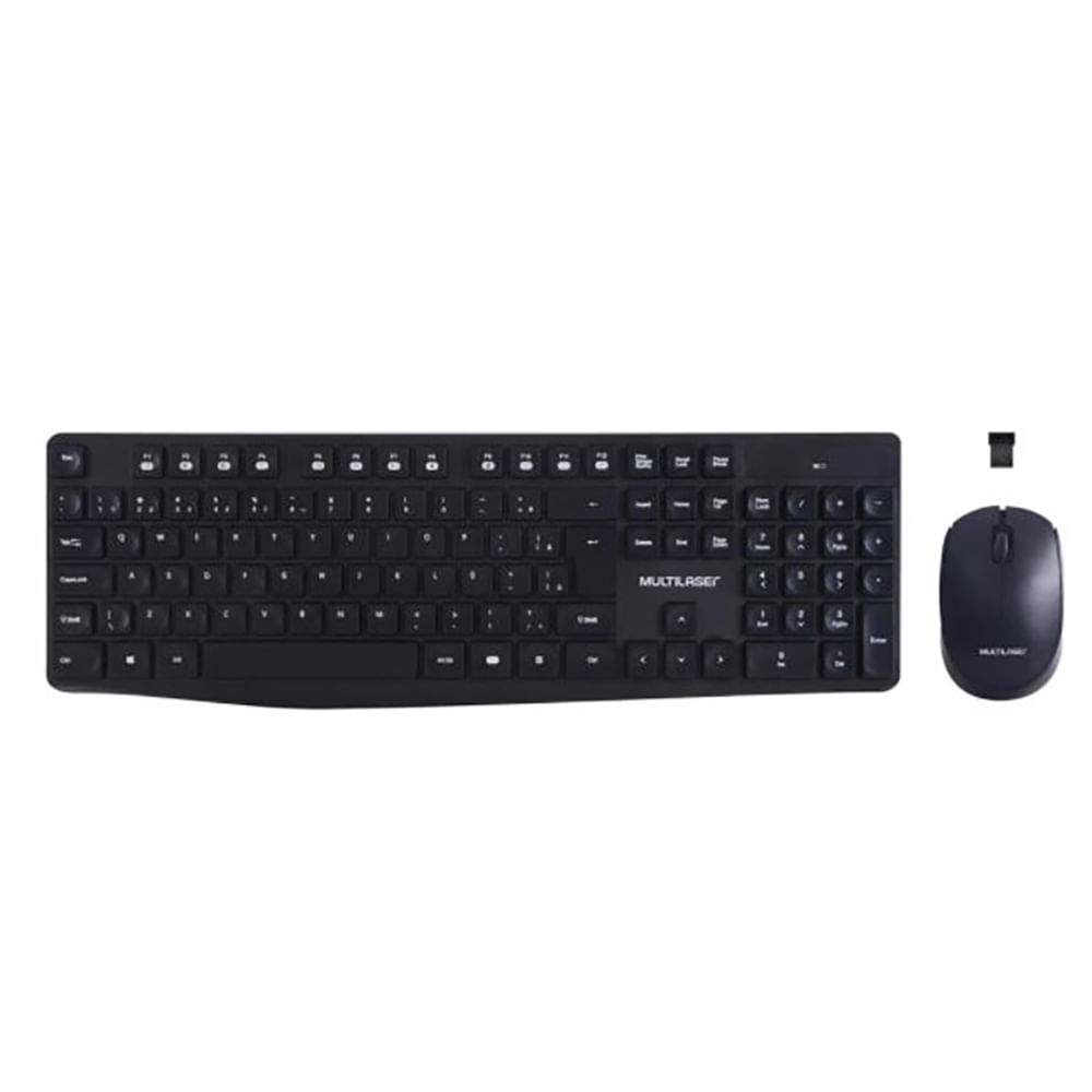 Teclado e Mouse sem Fio 2.4GHZ TC244 Multilaser