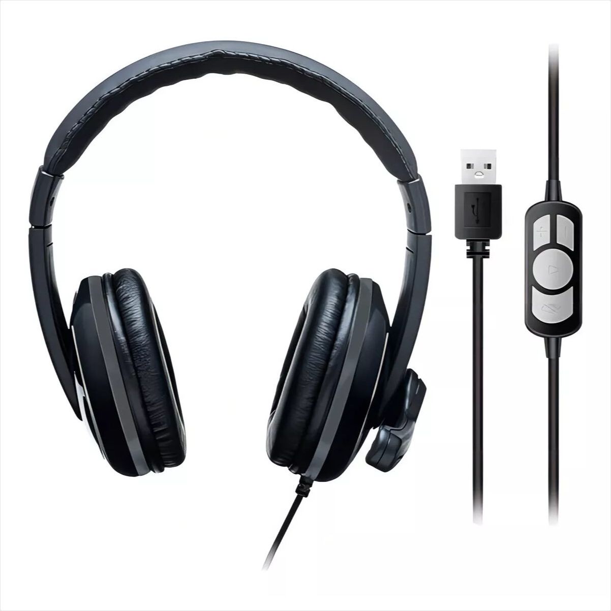 Encontraproduto.com.br - Fone de Ouvido Headset Pro Multilaser USB PH317