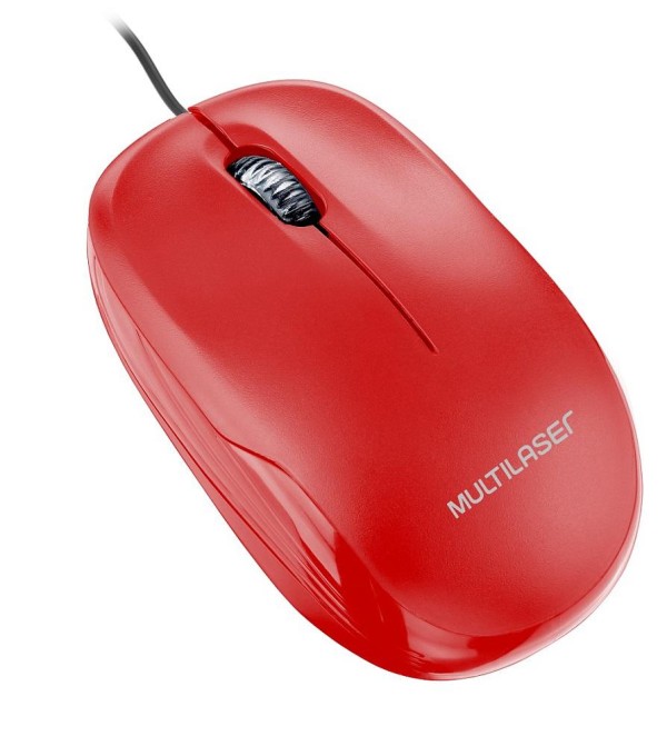Encontraproduto.com.br - Mouse Box Óptico 1200Dpi Usb Vermelho - MO292