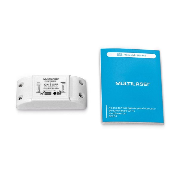 Encontraproduto.com.br - Acionador Inteligente Para Interruptor de Iluminação Wi-Fi - Multilaser Liv - SE234