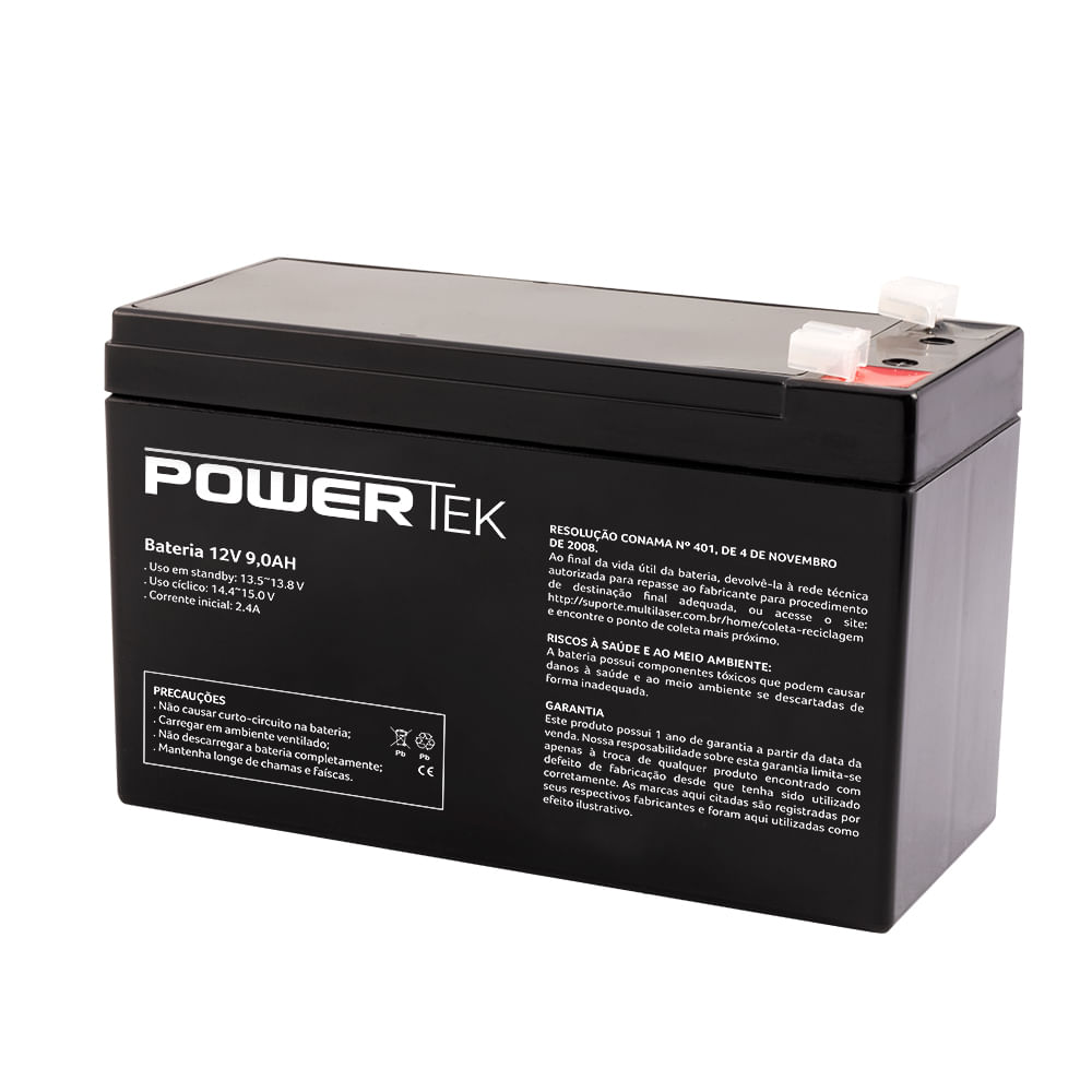 Encontraproduto.com.br - Bateria Powertek 12V 9AH - EN015