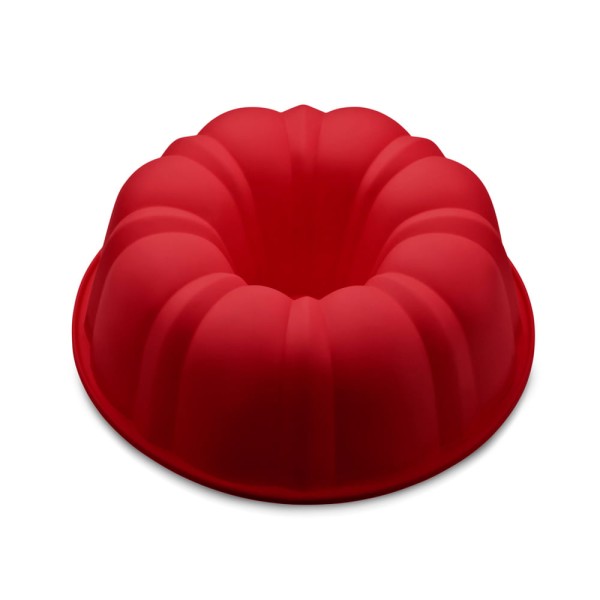 Encontraproduto.com.br - Forma de Silicone Redonda Vazada Vermelha UP Home - UD170