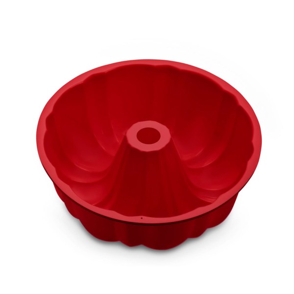 Encontraproduto.com.br - Forma de Silicone Redonda Vazada Vermelha UP Home - UD170