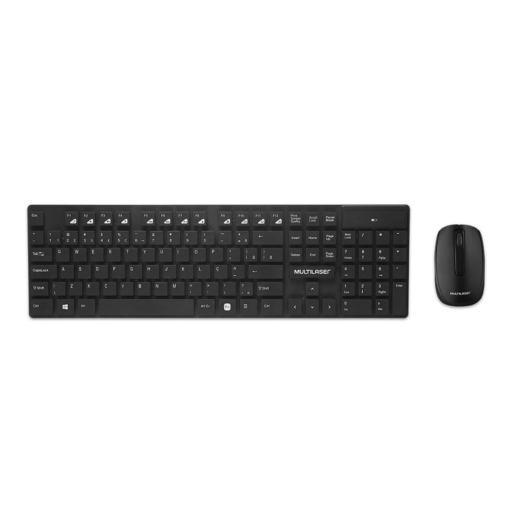 Encontraproduto.com.br - Teclado e Mouse sem Fio USB TC251 Multilaser