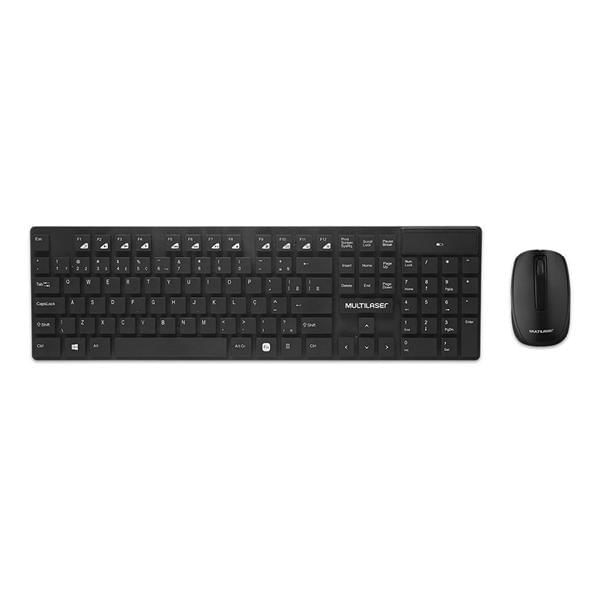 Encontraproduto.com.br - Teclado e Mouse sem Fio USB TC251 Multilaser