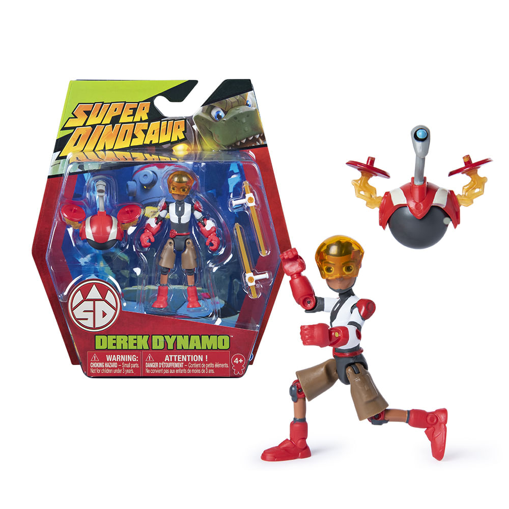 Encontraproduto.com.br - Mini Figura Articulada Básica - Super Dinosaur - Super Dinosaur - 15 cm - Multikids