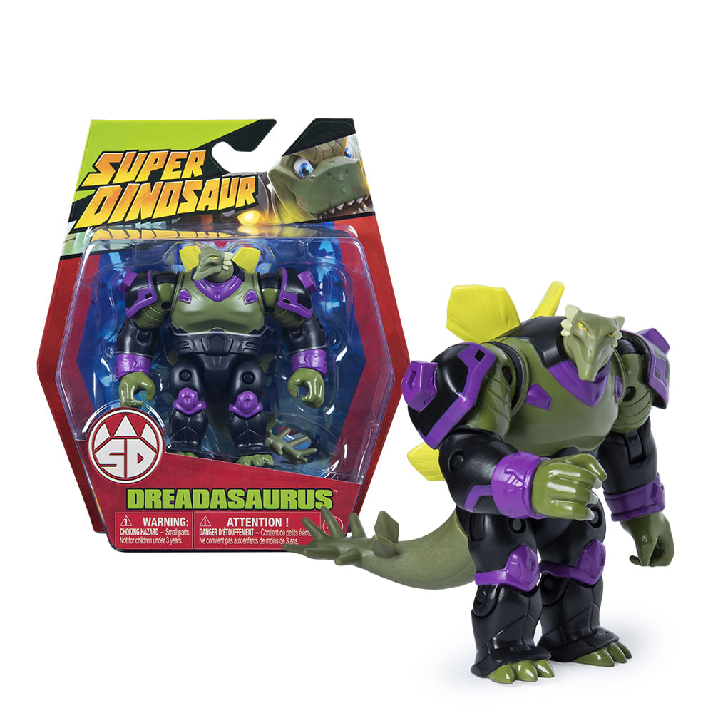 Encontraproduto.com.br - Mini Figura Articulada Básica - Super Dinosaur - Super Dinosaur - 15 cm - Multikids