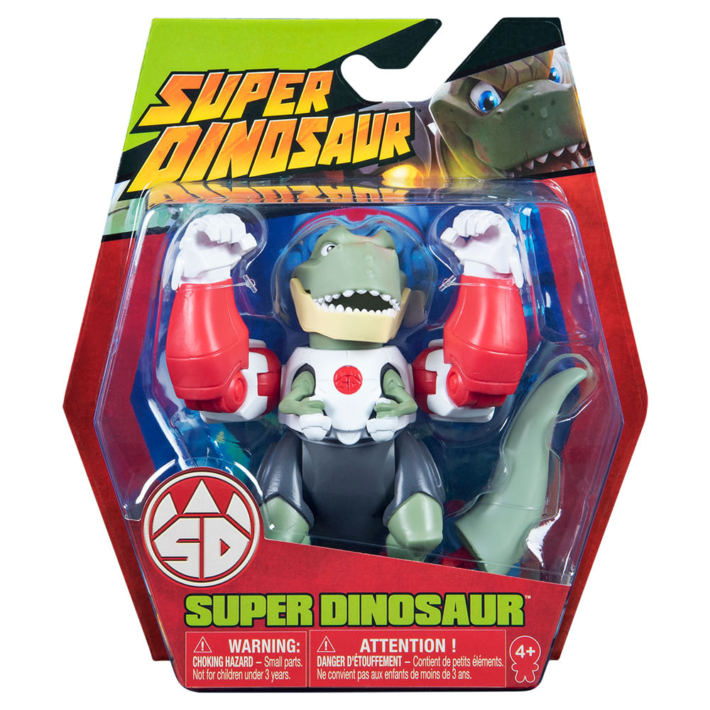 Encontraproduto.com.br - Mini Figura Articulada Básica - Super Dinosaur - Super Dinosaur - 15 cm - Multikids