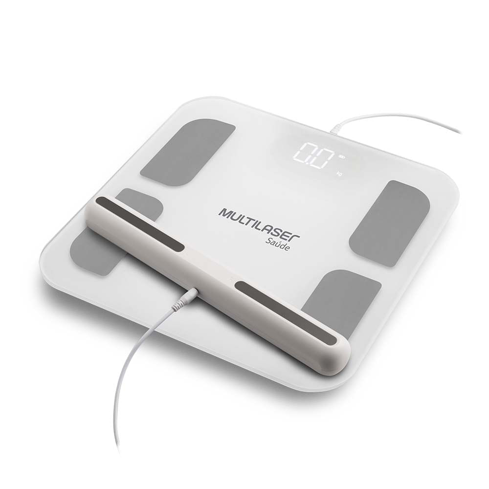 Encontraproduto.com.br - Balança com Bioimpedância - Com Handle - BioHealth Pro - Multilaser Saúde - HC060