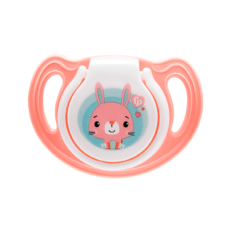 Encontraproduto.com.br - Chupeta First Moments Soft Tam. 2 Rosa com Case Esterilizador Fisher Price - BB1034